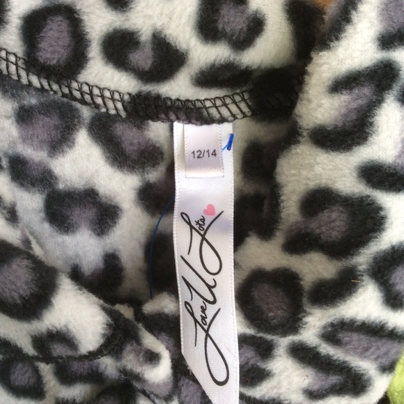 Fleece leopard jacket (XXS adult) - Picture 3 of 6